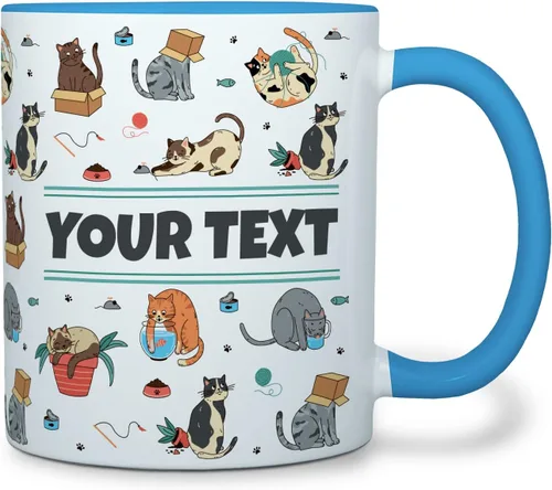 Miniatura 7 de Taza personalizada para niños – Mariposas – Nombre/texto personalizado, chocolate caliente de cerámica, cacao/taza de café para niñas, regalo