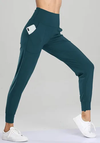 Miniatura 55 de Oalka - Pantalones deportivos para mujer, con cintura alta y bolsillos, para hacer deporte, yoga y entrenar