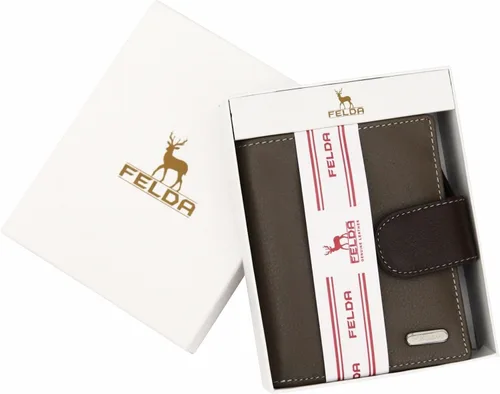 Miniatura 2 de Cartera de piel auténtica RFID para mujer, multicolor, 10 ranuras para tarjetas