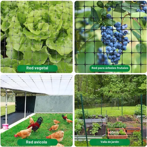 Miniatura 7 de Mklsit Valla de malla para ciervos, 8 x 100 pies, red de jardín resistente para protección de jardín, árboles frutales, plantas vegetales contra