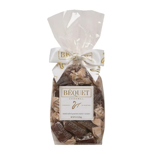 Miniatura 10 de Béquet Caramel - Caramelo gourmet de butterscotch salado - Caramelo envuelto individualmente - Caramelo gourmet de sal marina - Hecho en Montana