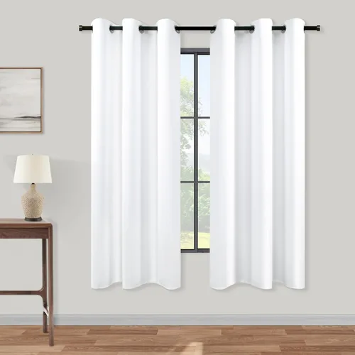 Miniatura 49 de Cortinas opacas de 72 pulgadas extra anchas para dormitorio, puerta corrediza de vidrio y patio, 2 paneles con ojales para oscurecer ventana grande
