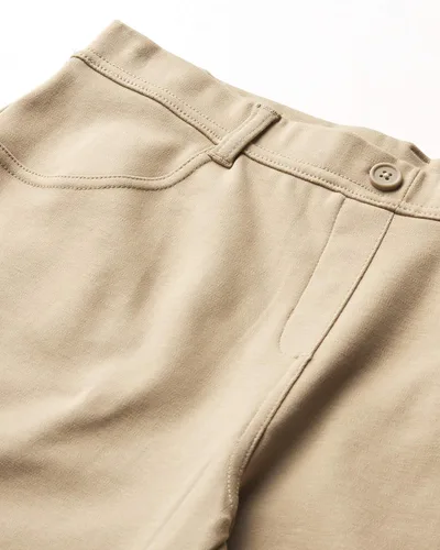 Miniatura 3 de Nautica Bermudas de uniforme escolar para niñas, material elástico y sin botones, botones de imitación y bolsillos funcionales