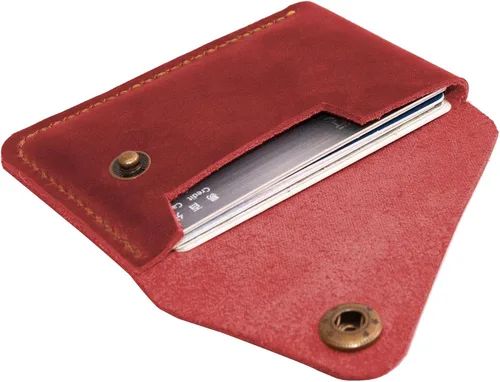 Miniatura 6 de Tarjetero de cuero, billetera para tarjetas de crédito, cartera tarjetero, billetera minimalista, regalo de Navidad