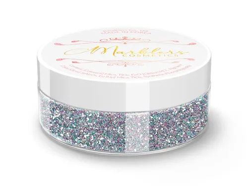 Miniatura 106 de MARBLERS Brillantina de forma gruesa de grado cosmético [estrella] 0.11 onzas (0.11 oz) Escamas No tóxica Vegana Libre de crueldad animal