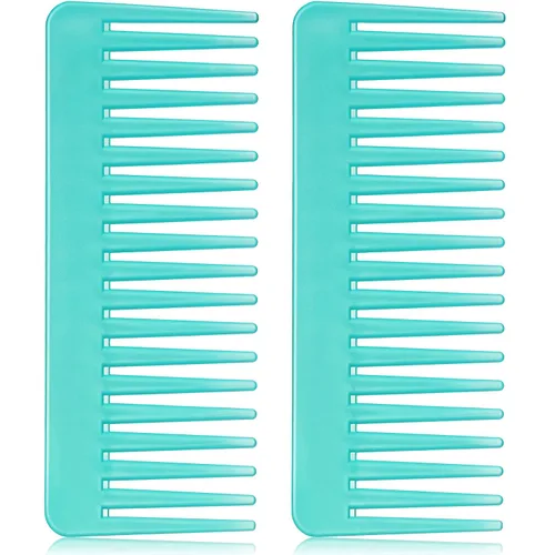 Miniatura 18 de Patelai Peine de Dientes Anchos Peine Grande Desenredante de Cabello para Cabello Rizado, Húmedo y Seco, Accesorios Desenredantes Sin Mango