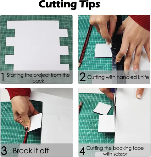 Miniatura 6 de 10 hojas más gruesas para despegar y pegar para cocina, 12 x 12 pulgadas, blanco puro en acabado mate, azulejos de PVC para pared de metro