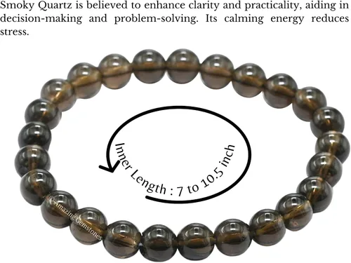 Miniatura 437 de Amazing Gemstone Crystal Bracelet for Women Men's Gifts - Protection Healing Crystal Bracelet - 8mm Gemstone Beaded Stretchable Bracelet Pulseras