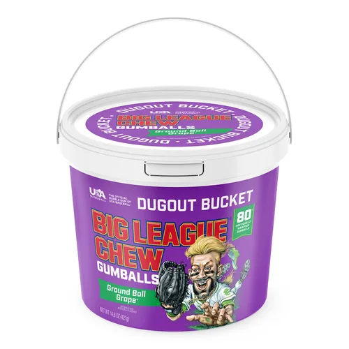 Miniatura 20 de Big League Chew Big Rally Blue - Goma de mascar de frambuesa azul intenso Perfecto para juegos de béisbol, equipos, concesiones, fiestas y más