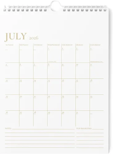 Miniatura 10 de Karto Calendario de pared 2026 – Vertical de 8.5 x 11 pulgadas, de enero de 2026 a junio de 2027 – Aumenta tu productividad y fácil planificación