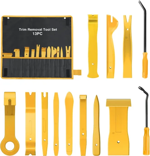 Miniatura 14 de GOOACC Kit de 5 piezas de herramientas de extracción de molduras de nylon para automóviles, kit de herramientas de extracción sin rayar para panel