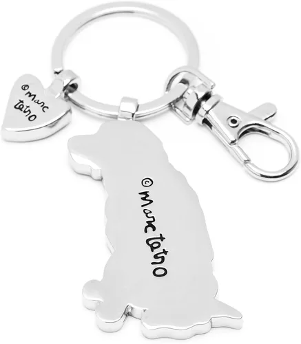 Miniatura 2 de Marc Tetro - Llaveros estilo occidental Schnauzer Boston Terrier Dachshund Pug Beagle Bassett Hound