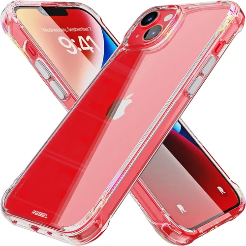Miniatura 23 de Phone REBEL - Funda transparente para iPhone 14 Plus [Serie esmerilada Gen-4], textura mate translúcida, no se pone amarilla, protectores a prueba