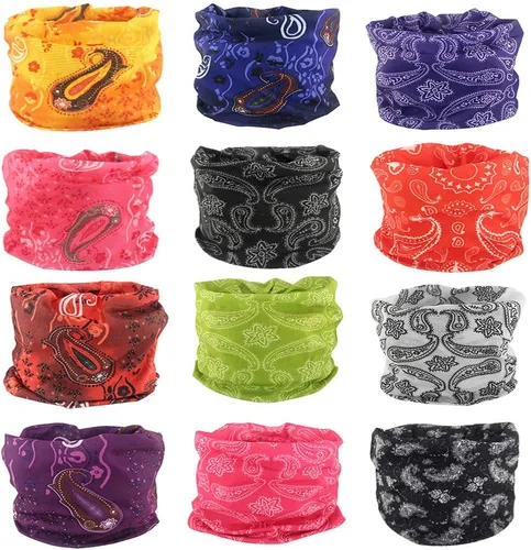 Mascarillas de Polaina para el Cuello, Bufanda en Tubo, Bandanas Sin Costuras, Pañuelos para el Rostro, Cubierta Multiusos para la Cabeza