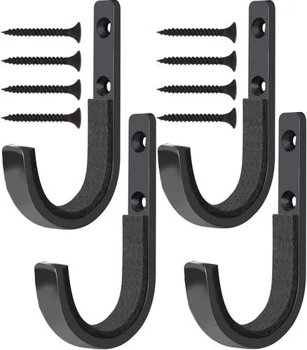 GOHIKING Perchero de almacenamiento para rifles, ganchos para escopeta, ganchos de montaje en pared para cualquier rifles, escopetas, arco de tiro