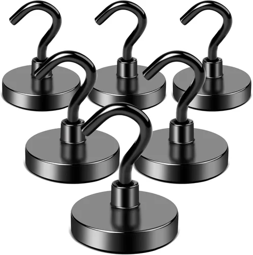 Miniatura 17 de LOVIMAG - Ganchos magnéticos de 120 libras de alta resistencia, ganchos magnéticos de neodimio fuertes para el hogar, cocina, lugar de trabajo
