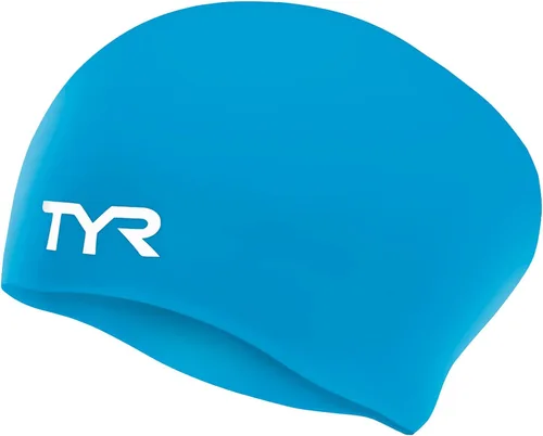 Miniatura 14 de Gorro de natación TYR, de silicona, ideal para pelo largo, no se arruga