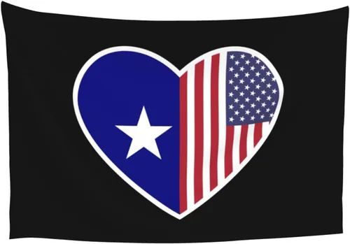 Miniatura 8 de LIFANGMI I Love America And Bonnie Blue Flag Tapestry Wall Hanging 60x40 Inch Bedroom Living Room Dormitory Home Decoration Wall Tapestry