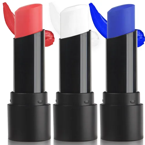 Miniatura 11 de MEICOLY Barra de maquillaje para ojos negros azul real, impermeable para béisbol, sóftbol, fútbol, lacrosse, barra de pintura corporal y facial azul
