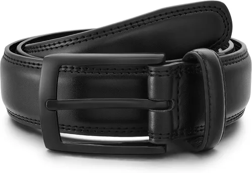 Miniatura 2 de MILORDE Cinturón de vestir de cuero genuino para hombre, hecho a mano, 100% cuero de vaca, diseños clásicos y modernos para trabajo, negocios y uso
