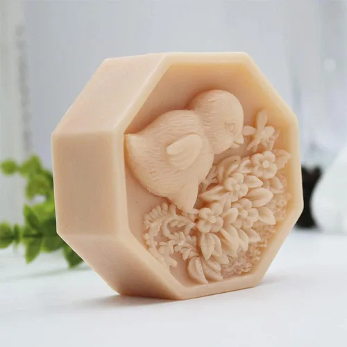 Miniatura 6 de Molde de pollo de silicona para jabón Barra de jabón molde para animales DIY Artesanía Jabón hecho a mano Vela de resina (11313)