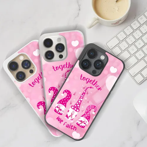 Miniatura 7 de Fundas de teléfono para concientización sobre el cáncer de mama, regalos de sobrevivientes para mujeres, funda rosa para iPhone 11, 12, 13, 14, 15