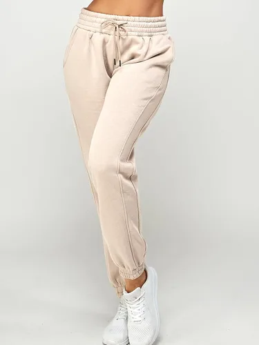 Miniatura 27 de IUUI Pantalones deportivos de cintura alta para mujer, con bolsillos, de algodón, holgados, atléticos