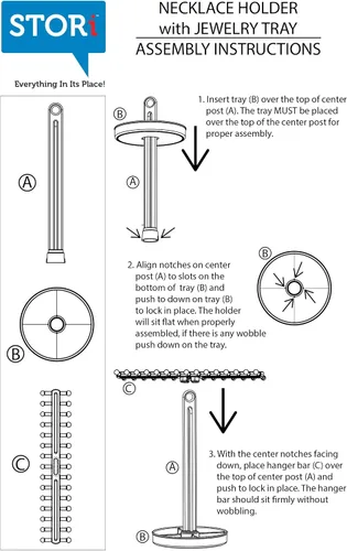Miniatura 8 de Soporte para collares con bandeja de joyas