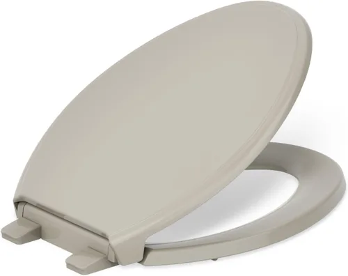 Miniatura 15 de KOHLER 4733-RL-7 Glenbury ReadyLatch - Asiento de inodoro alargado con cierre silencioso, asientos de inodoro con cierre suave, color negro
