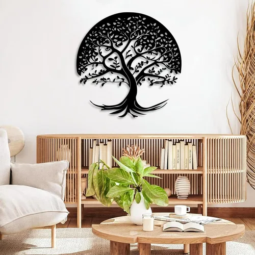 Miniatura 5 de Arte de pared de metal árbol de la vida, decoración de pared de árbol de la vida, arte de pared de árbol de la vida, decoración de pared de árbol