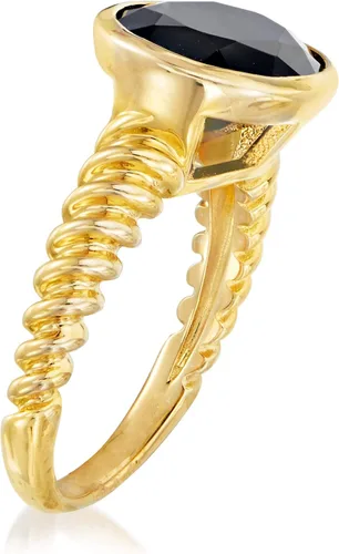Miniatura 3 de Ross-Simons Black Onyx Ring in 18kt Gold Over Sterling