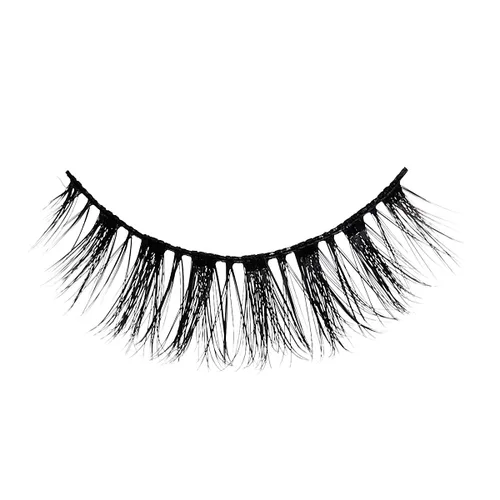 Miniatura 5 de KISS Mink sintético, pestañas postizas, musa, 0.55 pulgadas, incluye 2 pares de pestañas, fáciles de aplicar, racimos de pestañas reutilizables