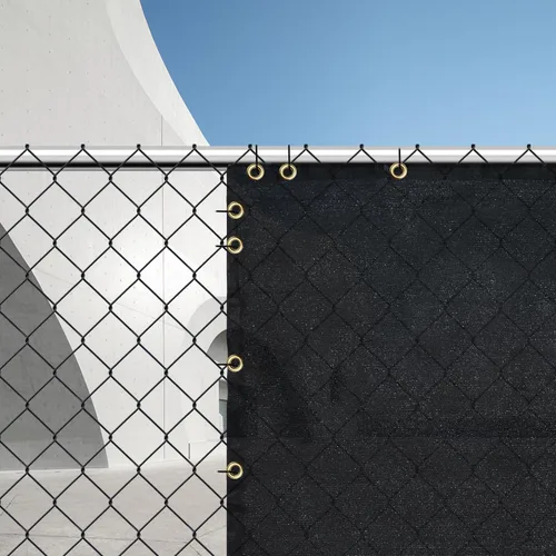 Miniatura 6 de Malla de Privacidad para Exteriores Negra de 6 Pies x 50 Pies, Cerca y Red de Sombra con Cubierta, Ideal para Jardín y Patio Trasero - Mejora
