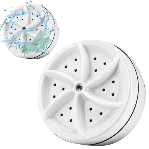 Miniatura 5 de Lavadora portátil de succión fuerte Mini lavadora Turbo IPX7 Impermeable Turbo Lavadora Auto Off Mini lavandería con luz azul para limpiar