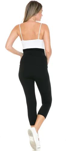 Miniatura 3 de Leggings Depot - Leggings de maternidad para mujer, sobre el vientre, mallas de yoga casuales para embarazo