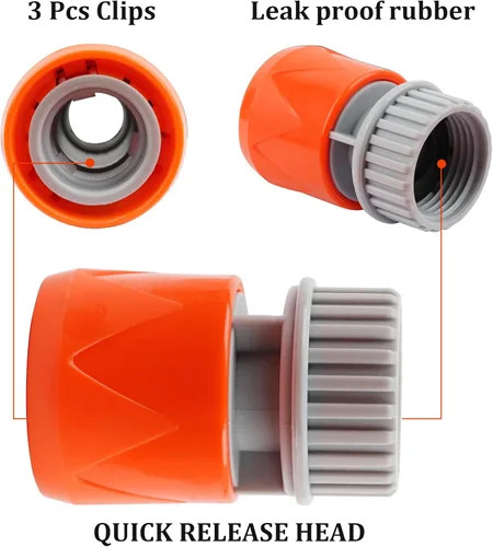Miniatura 5 de 2 conectores de plástico para manguera de jardín, acoplador rápido de 3/4 pulgadas GHT hembra para aspiradora de piscina, limpiador subacuático