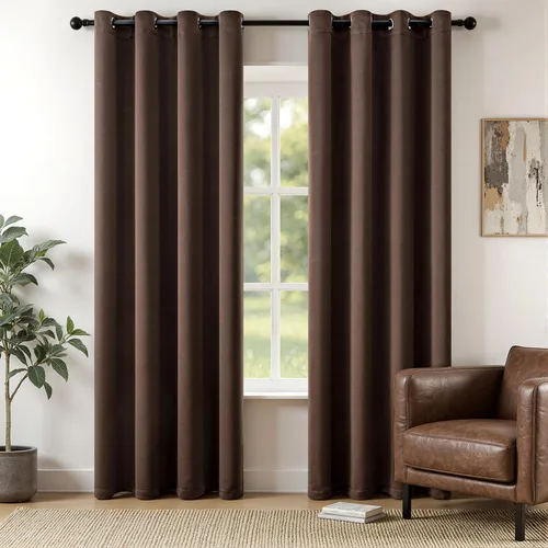 Miniatura 14 de MIULEE Cortinas opacas para dormitorio o sala de estar, juego de 2 paneles de cortina para ventana con aislamiento térmico y bloqueo de luz