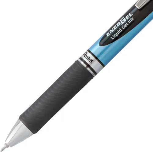 Miniatura 4 de Pentel EnerGel RTX - Bolígrafo retráctil de gel líquido, punta de aguja de 0.02 pulgadas, línea fina, tinta negra, paquete de 12 cajas con ventana