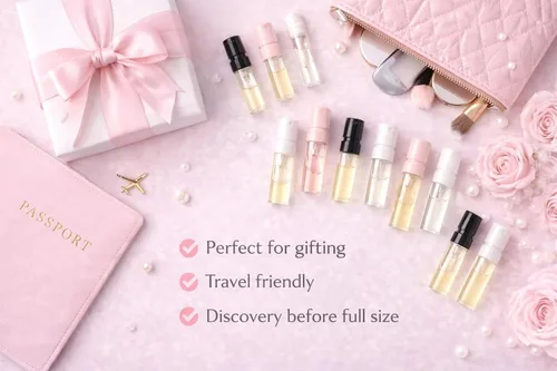 Miniatura 8 de Paquete de prueba de perfume para mujer – 5 mini muestras de fragancias, juego de probador de tamaño pequeño, prueba nuevos aromas
