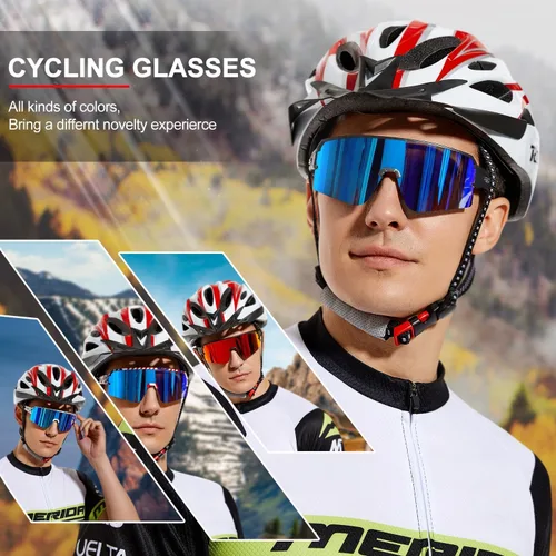Miniatura 6 de AVV Gafas de sol polarizadas para ciclismo, deportivas, con protección UV400, para pesca, conducción, correr, béisbol, para hombres y mujeres