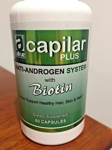 Miniatura 2 de PACK DE 2 Capilar Plus (60 cápsulas) Sistema Anti-Andrógeno Con Crecimiento Del Cabello De Biotina/Caida Cabello
