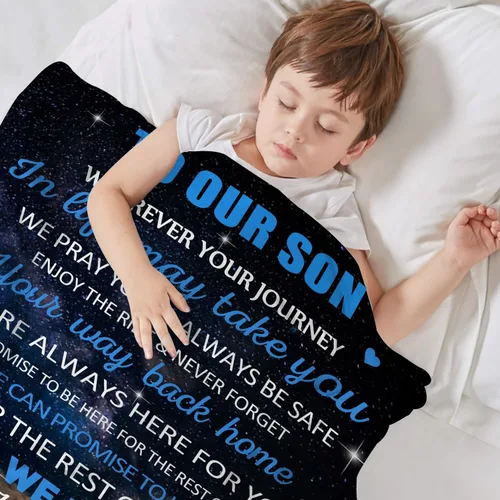 Miniatura 3 de Regalos para cumpleaños de hijo, regalos para hijo de mamá y papá, manta para mi hijo, regalo de cumpleaños para niños, manta de león de Navidad, 50