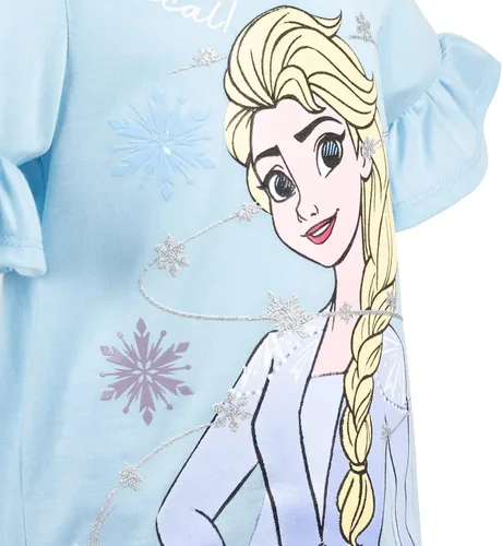 Miniatura 6 de Disney Princess Frozen Moana La Sirenita Conjunto de Camiseta y Leggings con Diseño Floral para Niñas Pequeñas y Grandes Tallas de Bebé a Niña