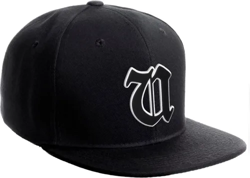 Miniatura 1122 de Daxton Gorra clásica con visera de billete plano con letras del alfabeto inglés antiguo de la A a la Z