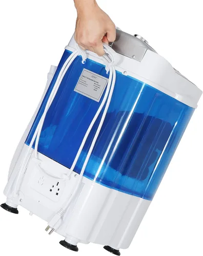 Miniatura 6 de Mini Lavadora Portátil, Pequeña Lavadora Compacta de 4.4 libras de Capacidad con Cesta de Ciclo de Centrifugado y Manguera de Drenaje Lavadora