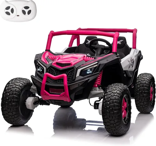 Miniatura 10 de XXXL - Vehículo eléctrico UTV de 24 V y 2 plazas para niños, vehículo eléctrico con batería UTV con control remoto con motores de 4 x 100 W