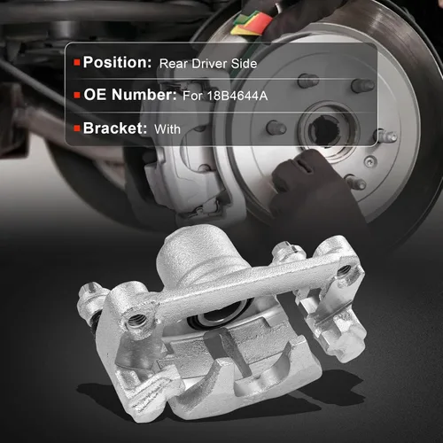 Miniatura 2 de cciyu Conjunto de pinza de freno trasera izquierda 18B4644A con soporte para Buick Rendezvous, para Chevy Venture, para Oldsmobile Silhouette