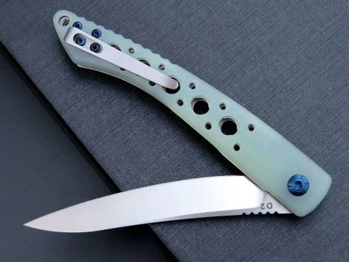 Miniatura 6 de Eafengrow EF943 EDC Cuchillo plegable D2 hoja de acero G10 Mango Flipper Cuchillos con clip de bolsillo para camping, senderismo, supervivencia al