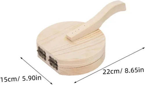 Miniatura 2 de STOBAZA Prensador de masa de madera para hacer albóndigas, herramienta de prensado para varias formas