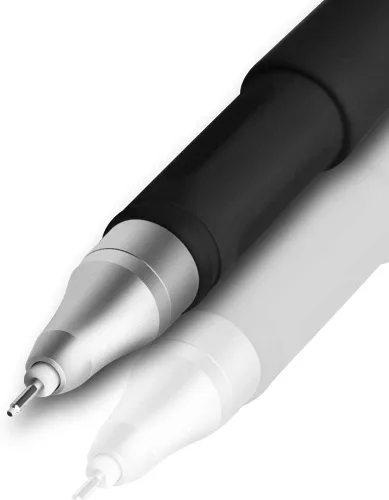 Miniatura 2 de Bolígrafos de tinta de gel, punta ultrafina de 0.016 in, bolígrafo de repuesto estándar de tinta negra, juego de 12 unidades, 382 (negro, 0.4)